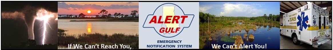 [ALERT Gulf County] Member Portal banner