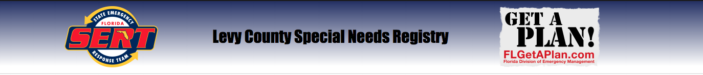 [Levy County - Special Needs Registry] Member Portal banner