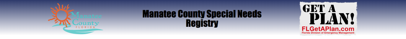[Manatee County - Special Needs Registry] Member Portal banner