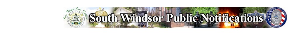 [South Windsor Citizen Alerts] Member Portal banner