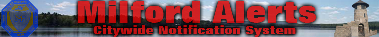 [Milford Community Alerts] Member Portal banner