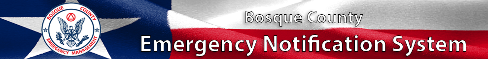 [Bosque County Alert System] Member Portal banner