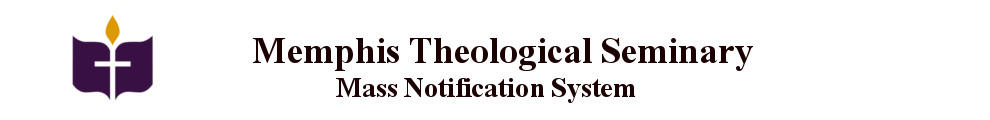 [Memphis Theological Seminary Notification System] Member Portal banner