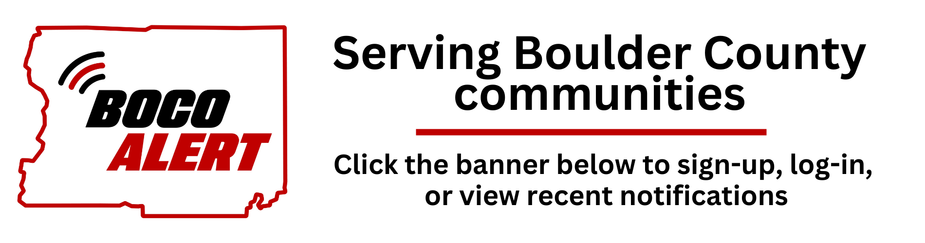 [Boulder - 911 Emergency & Opt In] Member Portal banner