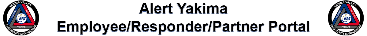 [Alert Yakima - Responder/Partner] Member Portal banner