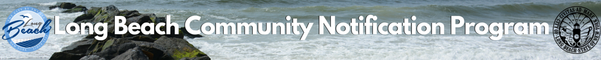 [City of Long Beach Citizen Alert] Member Portal banner