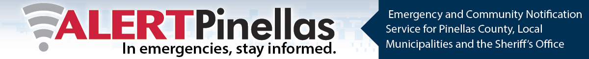 [Pinellas County - Alert Pinellas] Member Portal banner