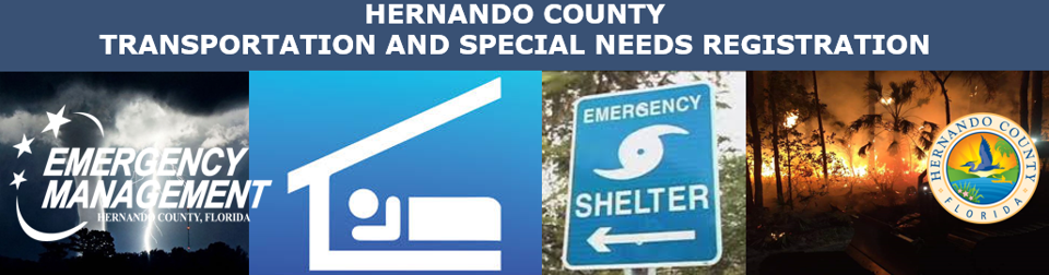 [Hernando County - Special Needs Registry] Member Portal banner