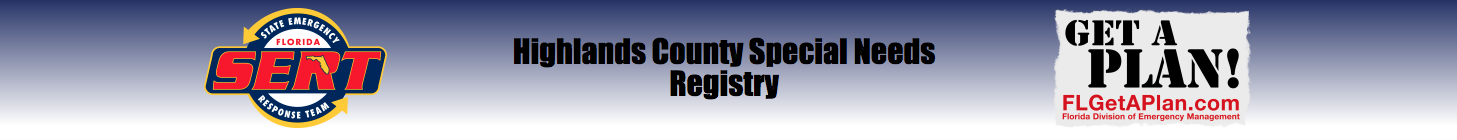 [Highlands County - Special Needs] Member Portal banner