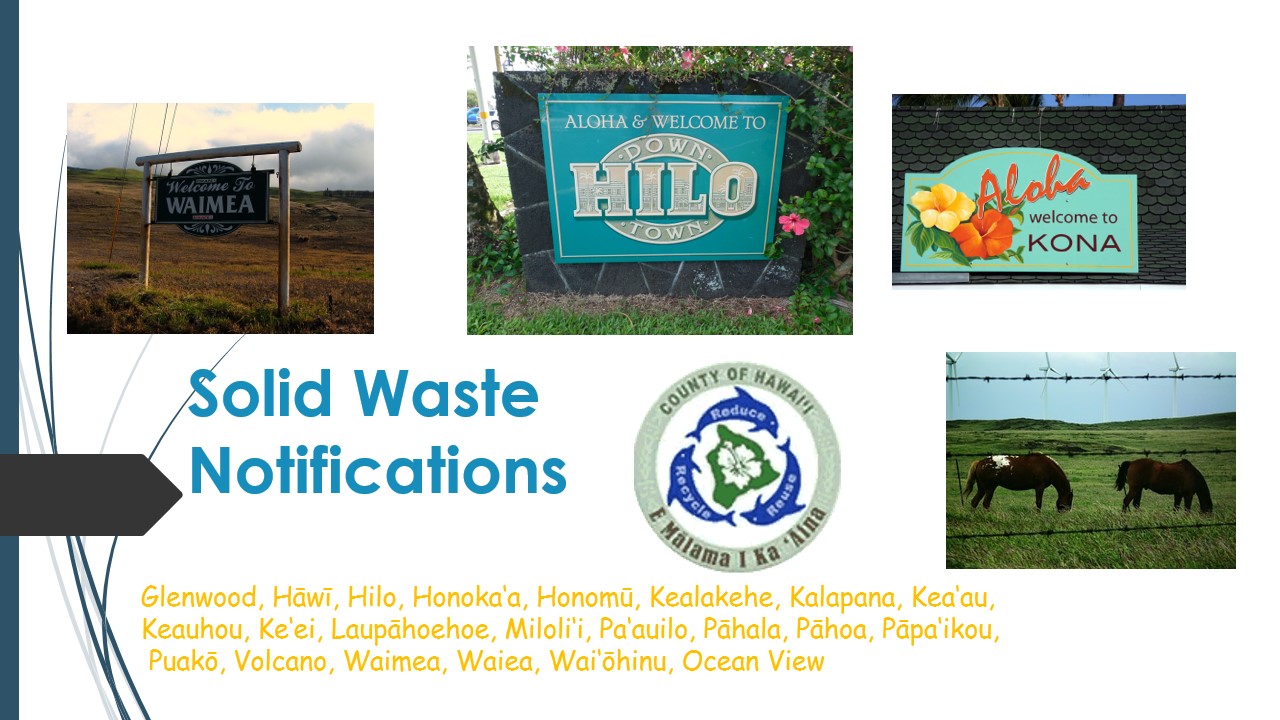 [Hawaii County, HI Department of Environmental Waste Management] Member Portal banner
