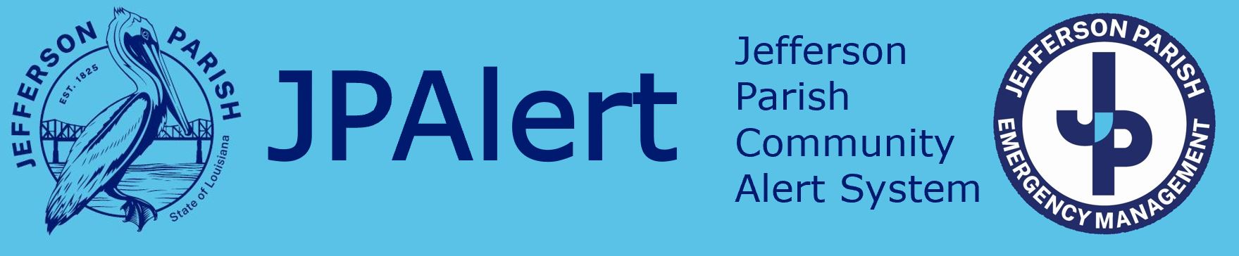 [Jefferson Parish Emergency Management] Member Portal banner