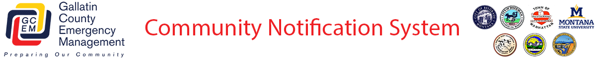 [Gallatin Community Notification System] Member Portal banner