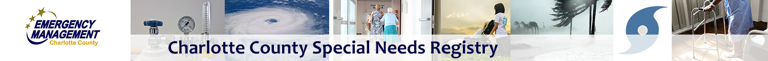 [Charlotte County - Special Needs Registry] Member Portal banner